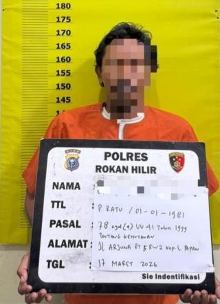 Pembakar Lahan di Tanah Putih Diamankan Polres Rohil