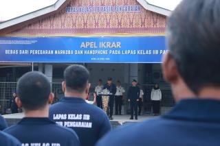 Lapas Pasir Pengaraian Gelar Ikrar Bersama Wujudkan Bersih dari Narkoba dan HP