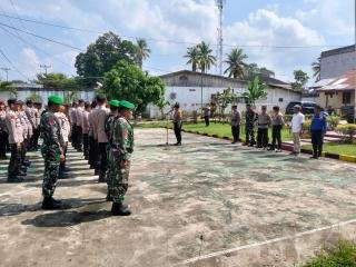 Ribuan Petugas Gabungan Amankan Perayaan Natal 2025 di Inhu