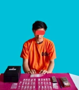 Remaja di Pelalawan Diciduk Edarkan Narkoba, Polisi Sita 34 Paket Sabu