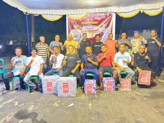 Turnamen Domino Hari Bhayangkara ke-79 Polsek Tanah Merah Sukses Digelar, Pemenang Sumringah