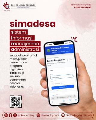 Sungai Meranti Jadi Desa Pertama Pengguna Simadesa, Pj Kades: Proses Administrasi Lebih Efektif