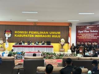 KPU Inhu Gelar Rapat Pleno Pilkada 2024 Tingkat Kabupaten