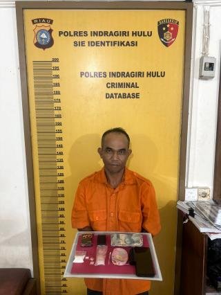 Intaian Polres Inhu Beberapa Hari Sukses Bekuk Andre saat Akan Transaksi Sabu-sabu