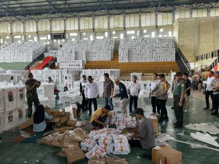 Ditresnarkoba Polda Riau Tinjau Pengamanan dan Logistik Pemilu di Inhil 