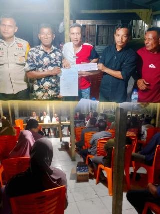 Warga Sungai Ara Sepakat, Rp900 Juta Dana Tanaman Kehidupan Dibagi Rata 