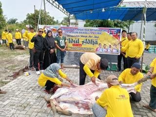 PWMOI Riau Sembelih Empat Ekor Hewan Kurban, Momentum Pererat Silaturahmi