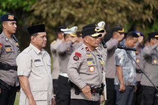 Penyambutan Personel BKO Operasi Tepian Narosa LK, Wakapolda Riau: Ciptakan Situasi Kondusif