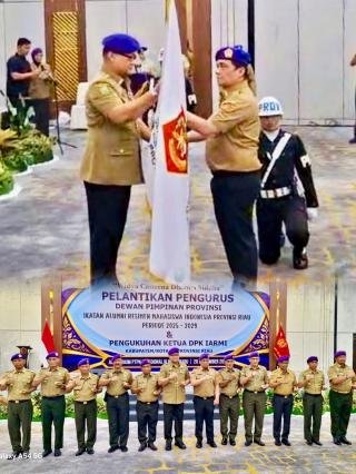 Lantik IARMI Riau, Wamendes PDT Ajak Alumni Resimen Mahasiswa Jadi Sahabat Desa