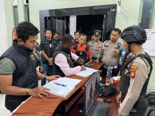 Satgas Centra Gakkumdu Polres Meranti Sambangi  KPU dan Bawaslu