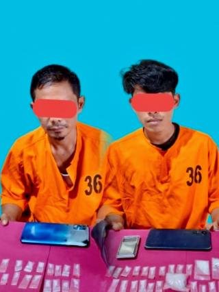 Dua Pengedar Narkoba Ditangkap, Polisi Sita 45 Paket Sabu