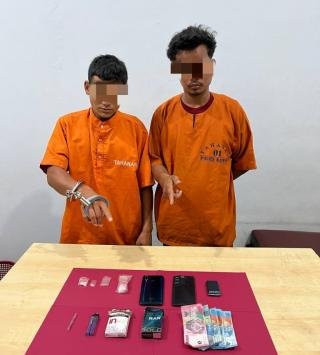 Tak Ada Ampun, 2 Pelaku Narkoba Ditangkap Polsek Kampar
