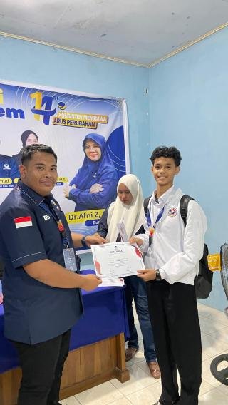 30 Siswa dan Mahasiswa Siak Ikuti RBN, Ketua Milenial Nasdem: Pendidikan Politik Generasi Muda