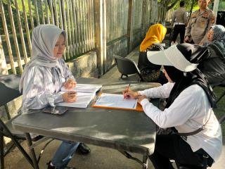 Momen Hari Bhayangkara ke-79, Satlantas Polres Rohul Gelar Pelayanan Perpanjangan SIM di CFD
