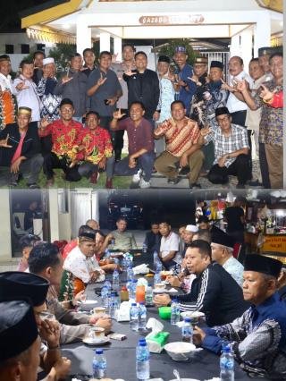 Kapolres Pelalawan Tampung Aspirasi Ketua Paguyuban Sambil Ngopi Bersama