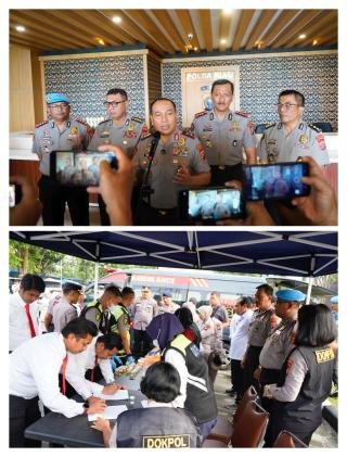 Polda Riau Laksanakan Tes Urine, Irjen Herry: Tidak Ada Toleransi Bagi Anggota Terlibat Narkoba